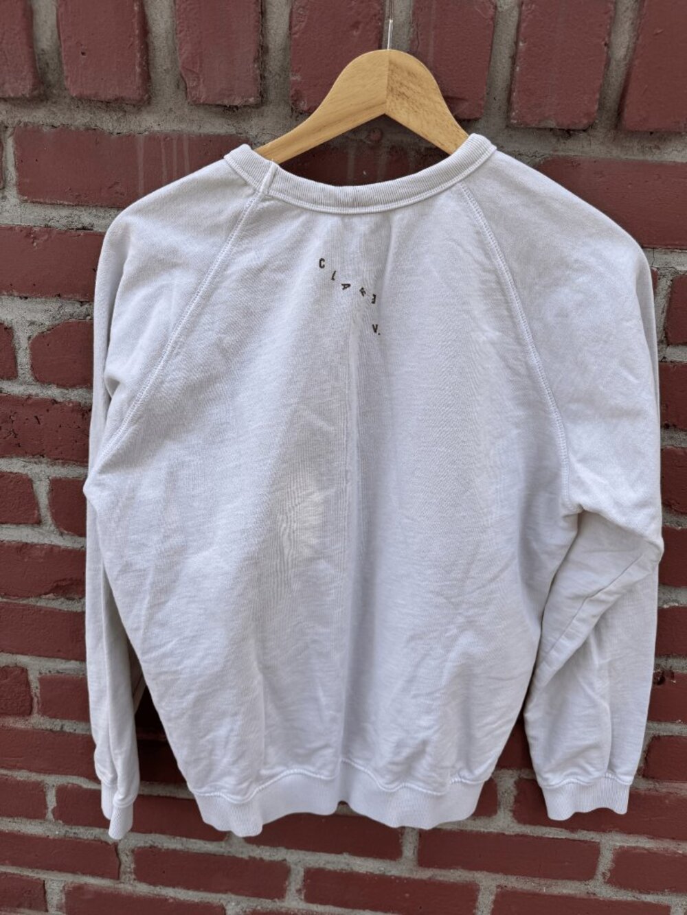 Clare V. Oui Long Sleeve Sweatshirt Crewneck Top XS Pullover - Picture 4 of 5